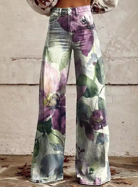 SYLVIE | Pantalon bohème vintage au design unique et élégant