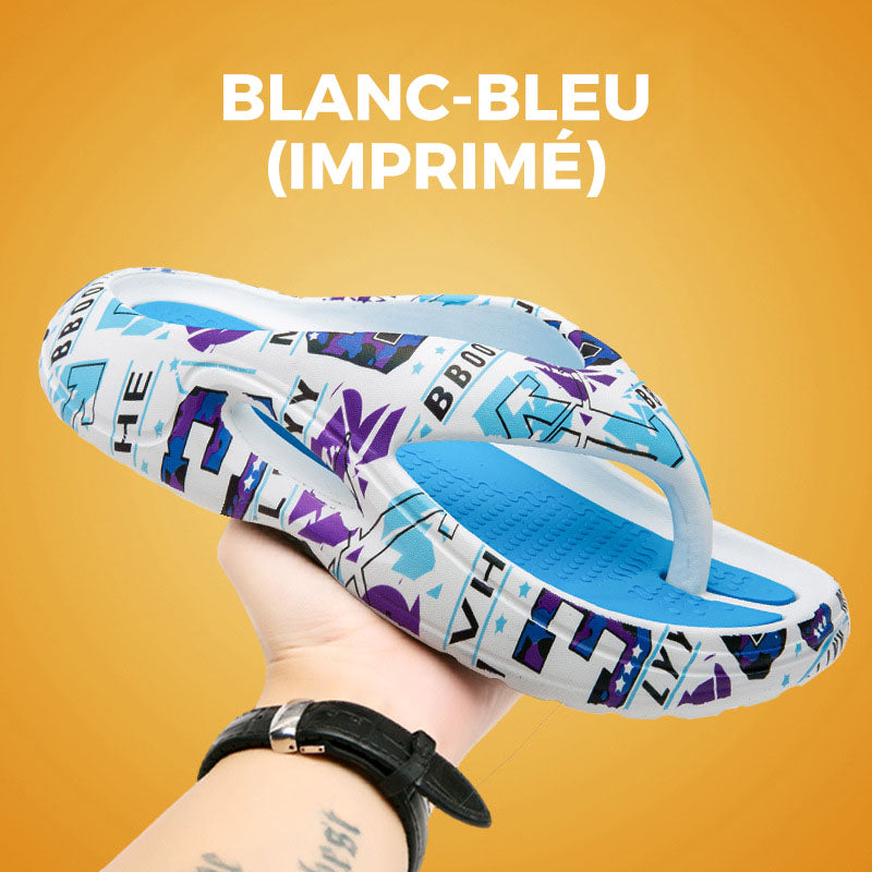 Tongs d'été confortables à semelles épaisses