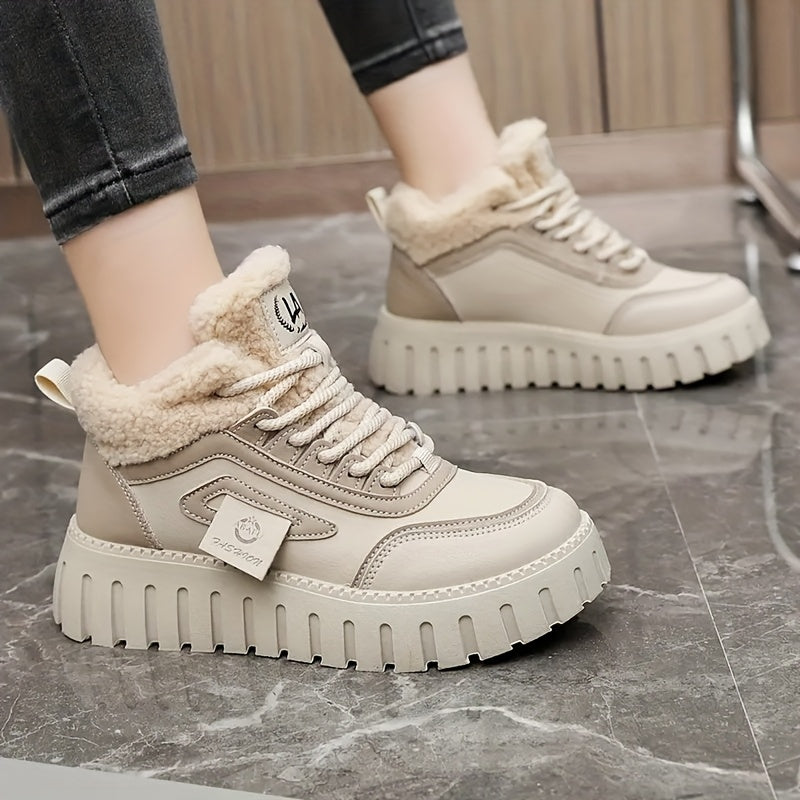 Nova | Women’s Plush-Lined Mid-Top Sneakers