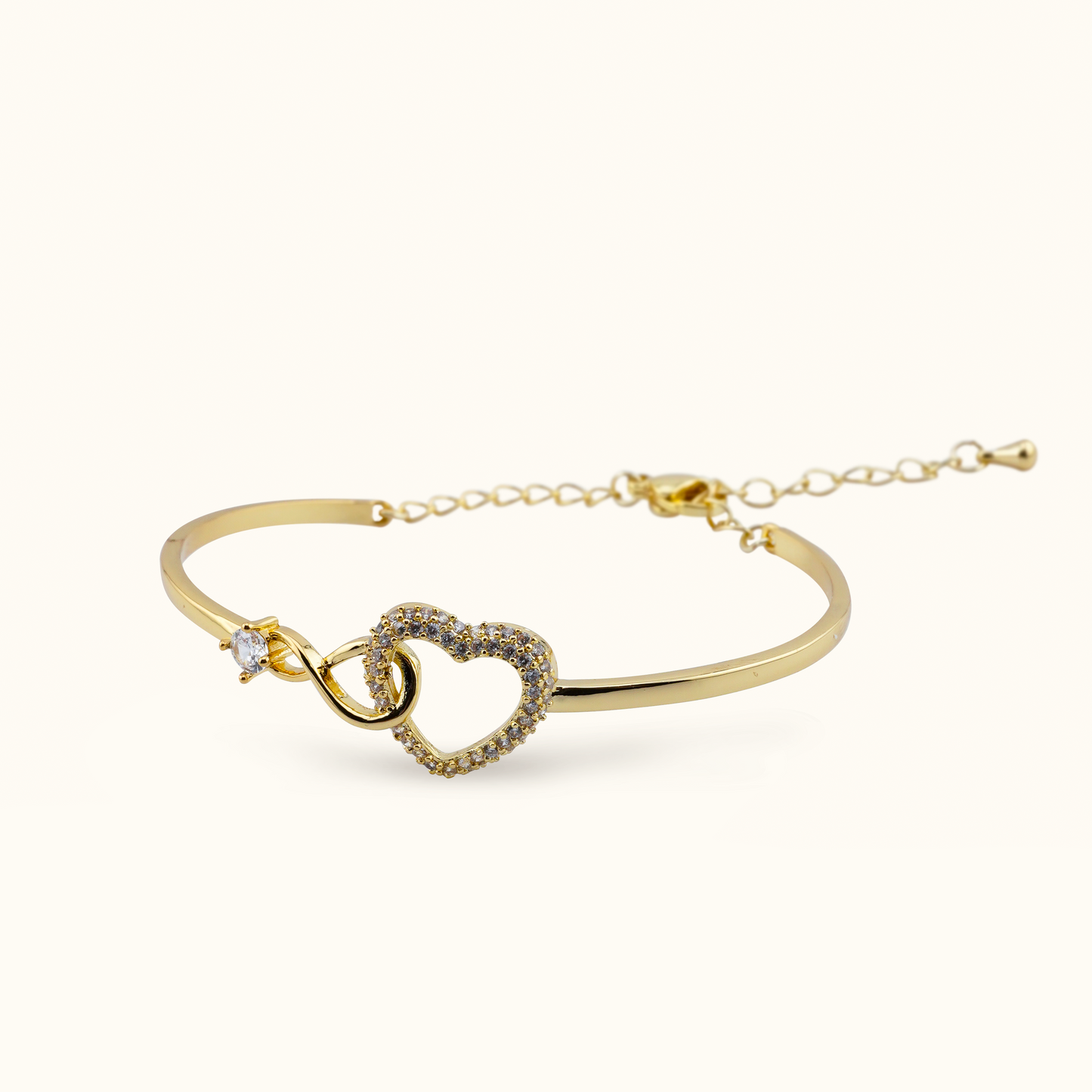 Bracelet Cœur Infini « Connecté pour toujours »