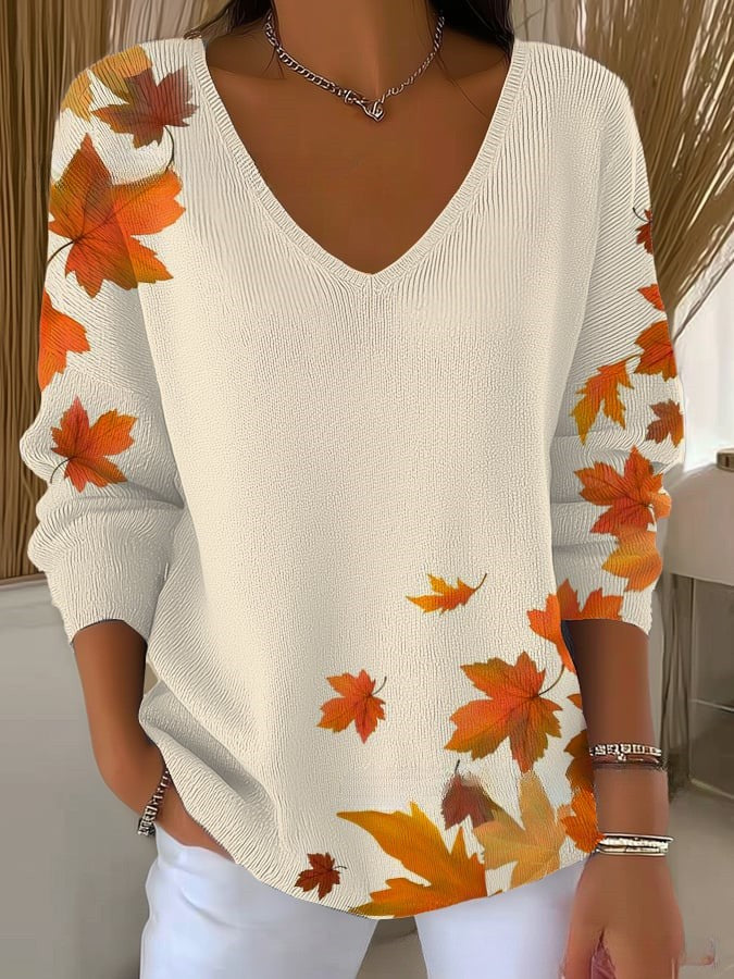 CELESTE | Pull d'automne col V