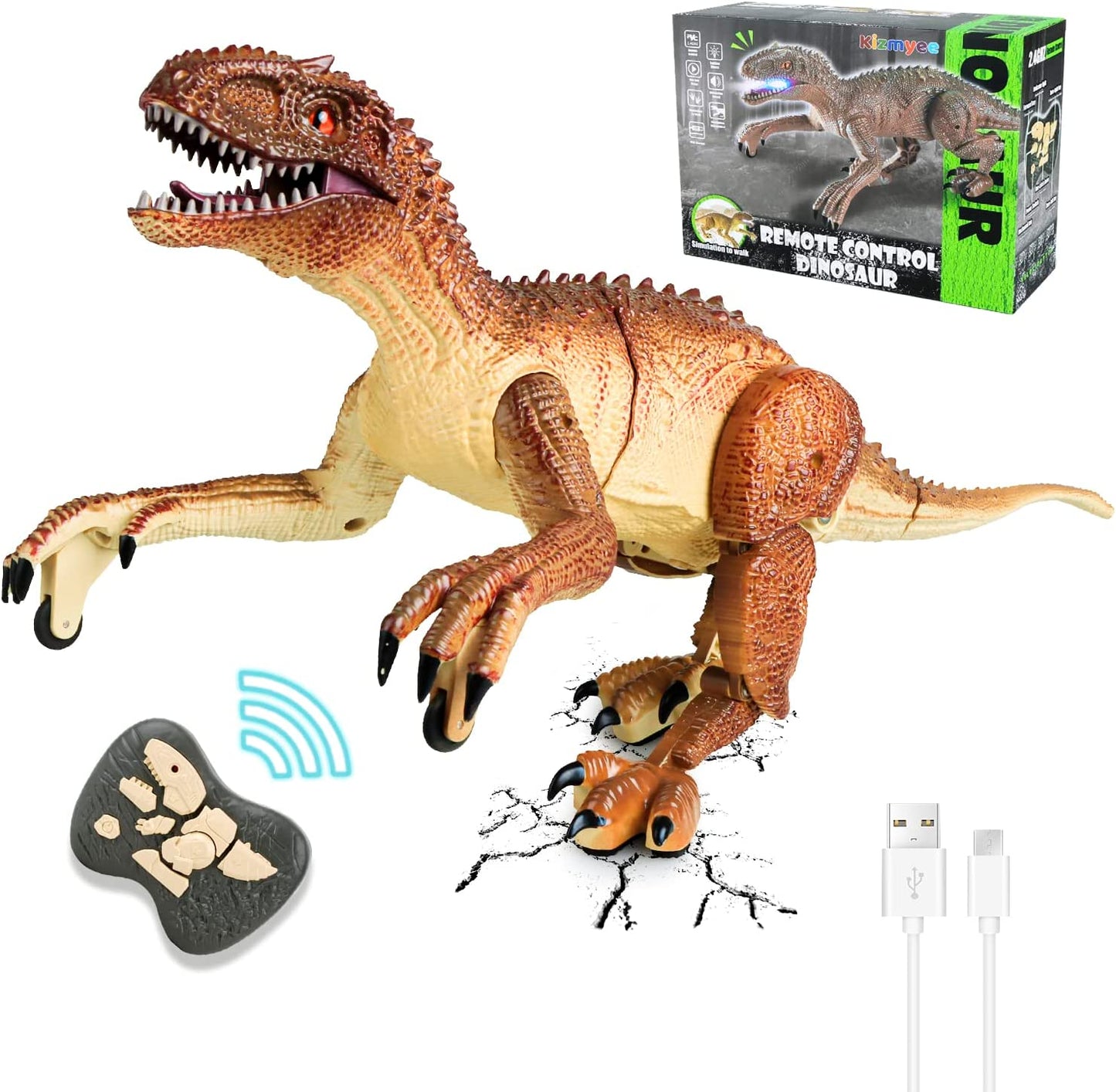 Meilleurs cadeaux pour enfants en 2025 đ Dinosaure tĂ©lĂ©commandĂ© rĂ©aliste (livraison gratuite)