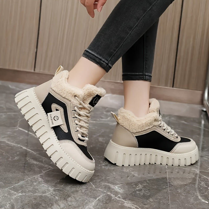 Nova | Women’s Plush-Lined Mid-Top Sneakers