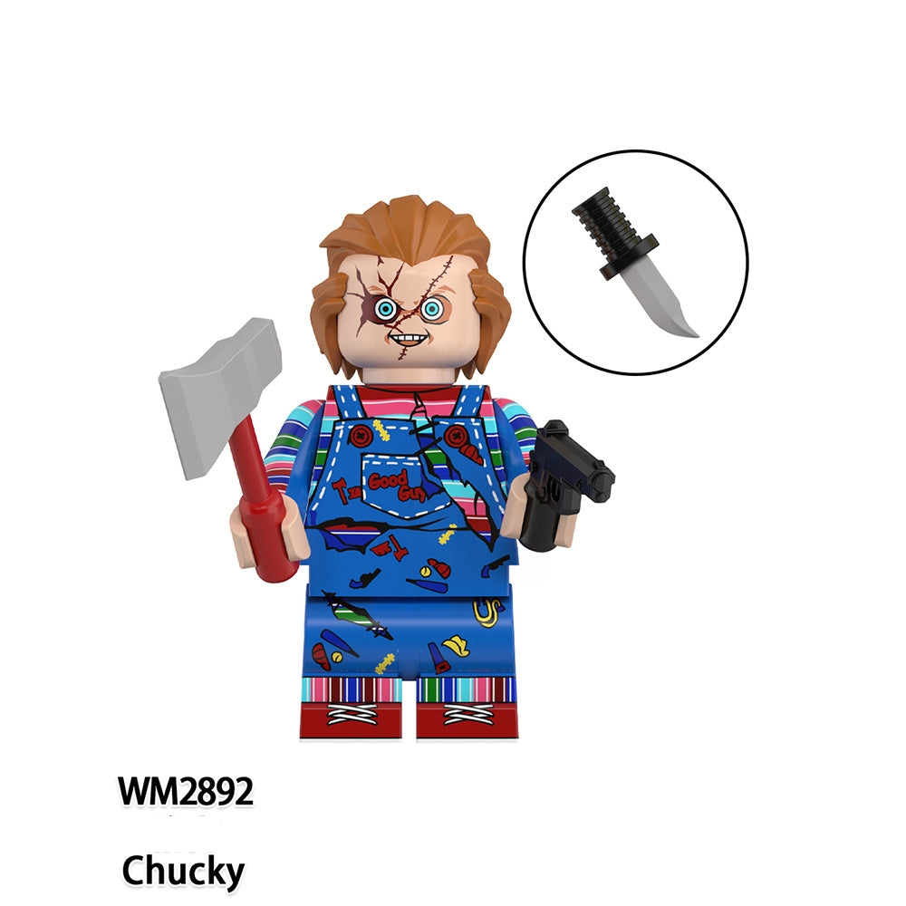 Blocs de construction de figurines de nouveaux films d'horreur 2025 