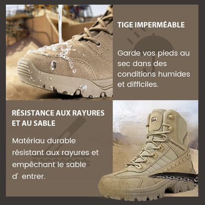 Livraison gratuite 🎁Bottes de combat imperméables et anti-perforation pour hommes (amélioration de la durabilité) 