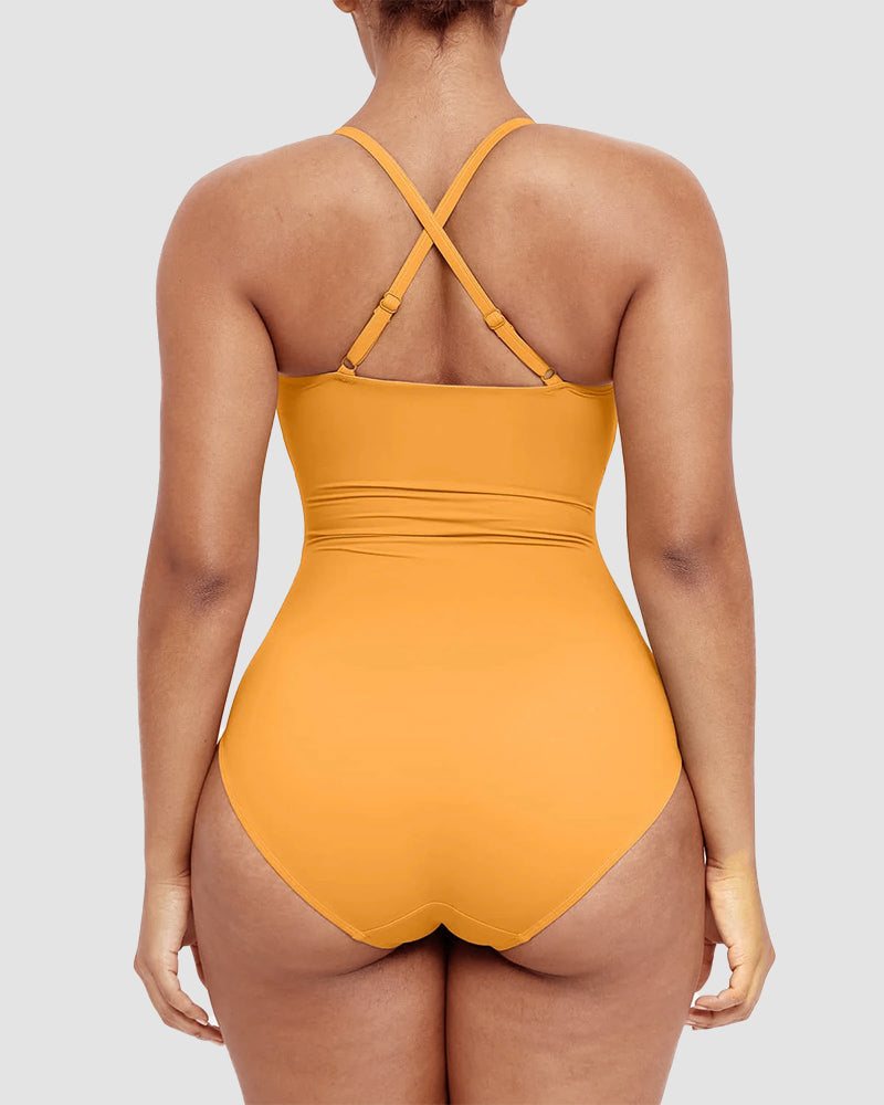Maillot de bain gainant – Coupe élégante avec détails découpés 