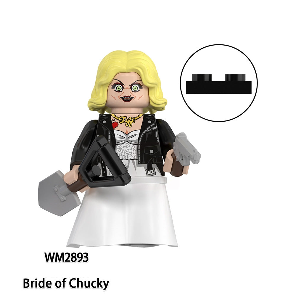 Blocs de construction de figurines de nouveaux films d'horreur 2025 