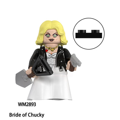 Blocs de construction de figurines de nouveaux films d'horreur 2025 