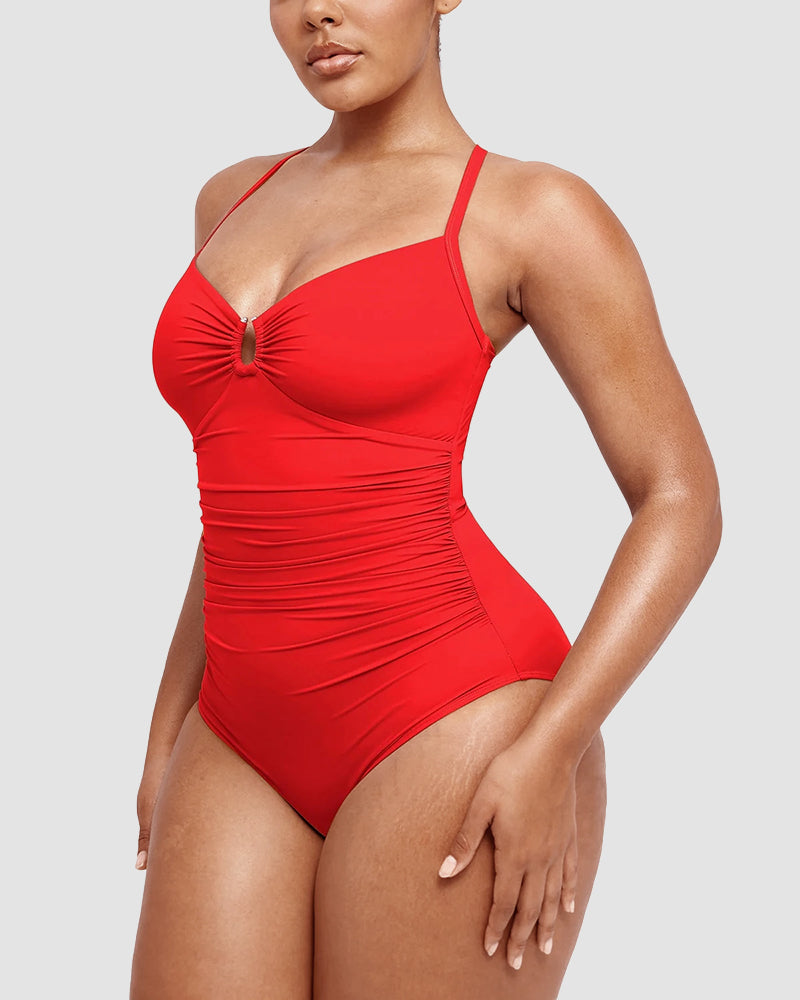 Maillot de bain gainant – Coupe élégante avec détails découpés 