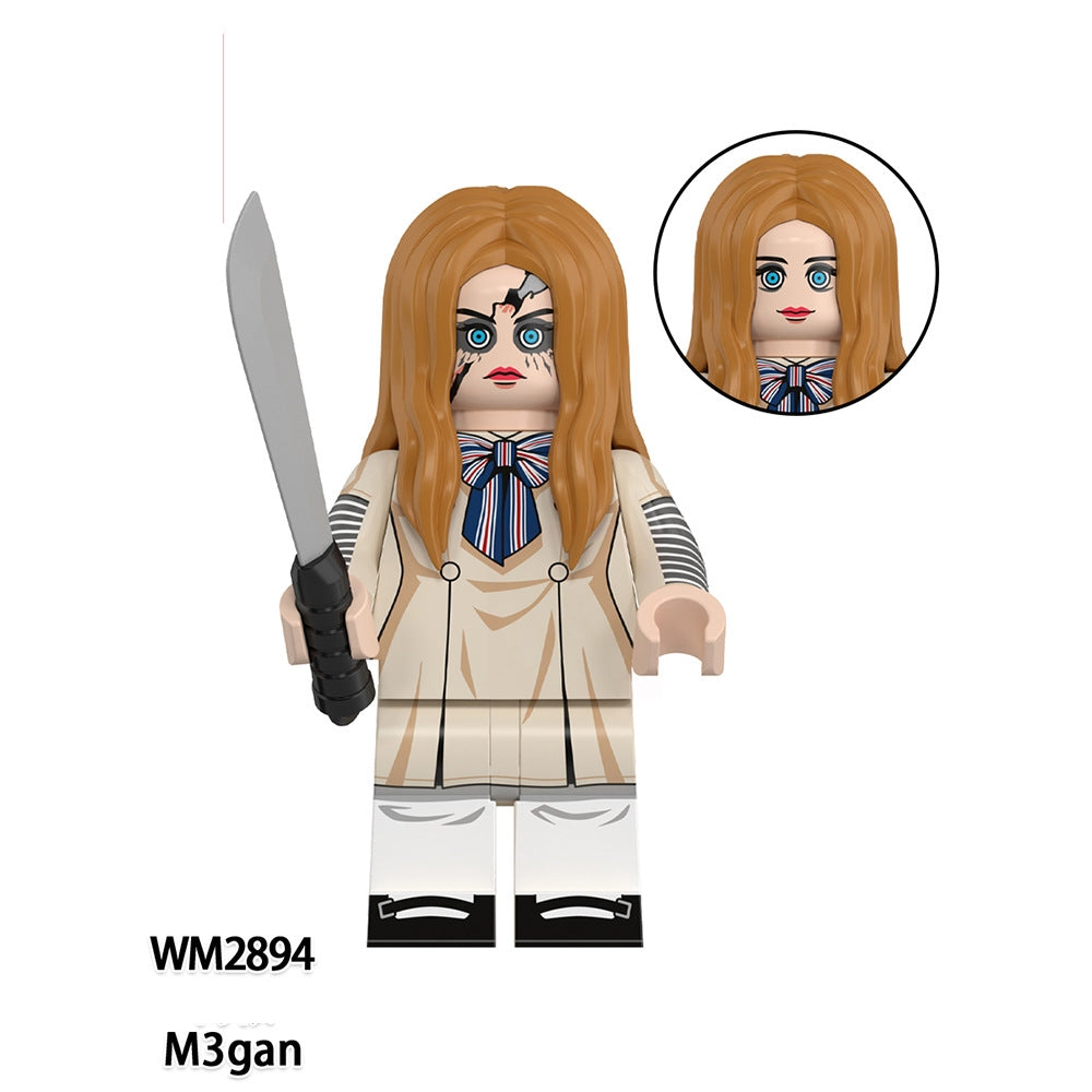 Blocs de construction de figurines de nouveaux films d'horreur 2025 