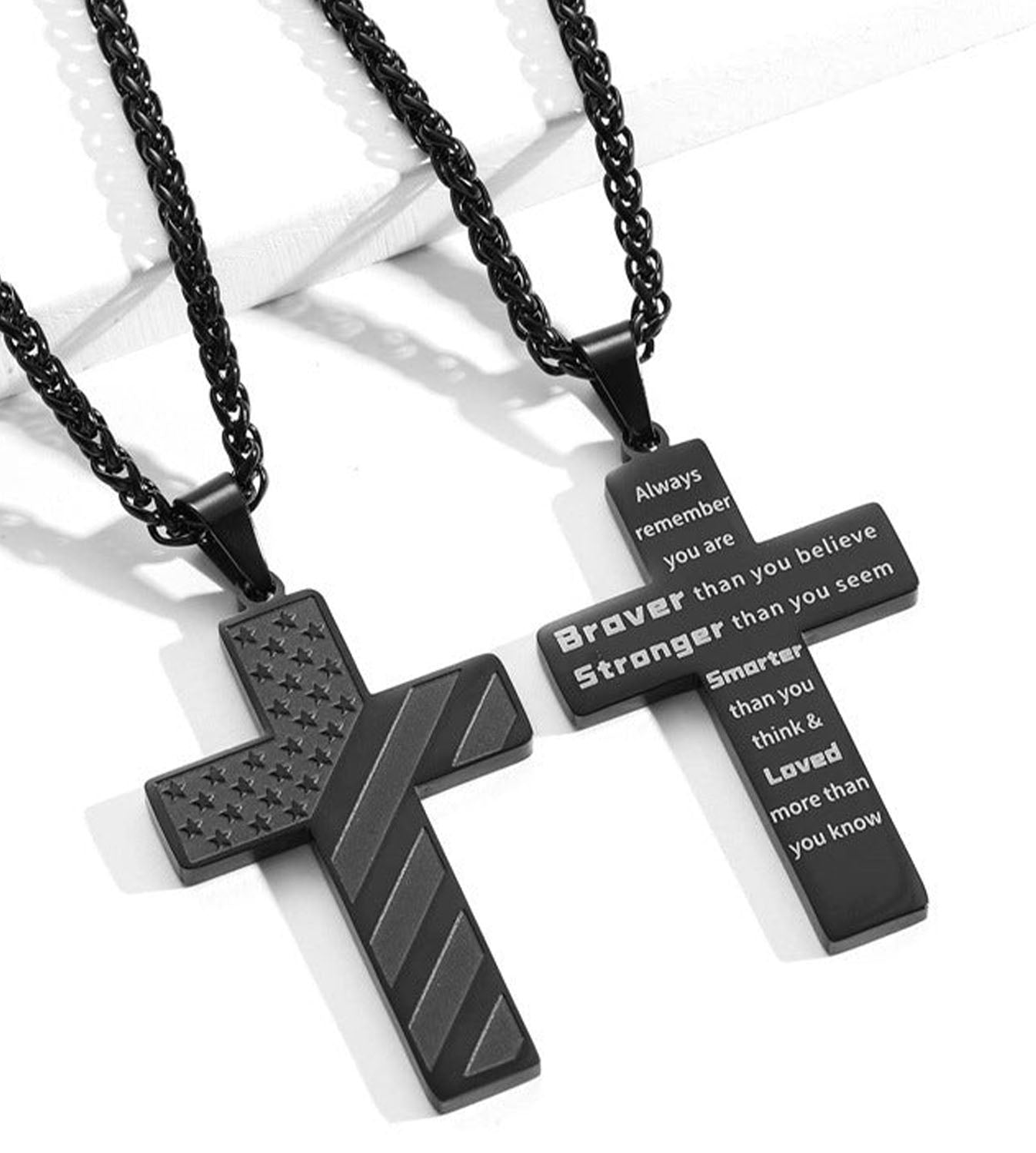 Collier patriotique Cross Faith 