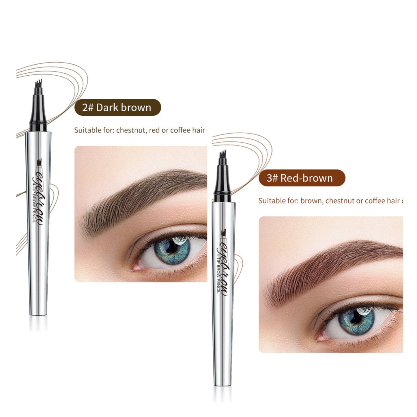 Stylo à sourcils microblading 3D + cils magnétiques