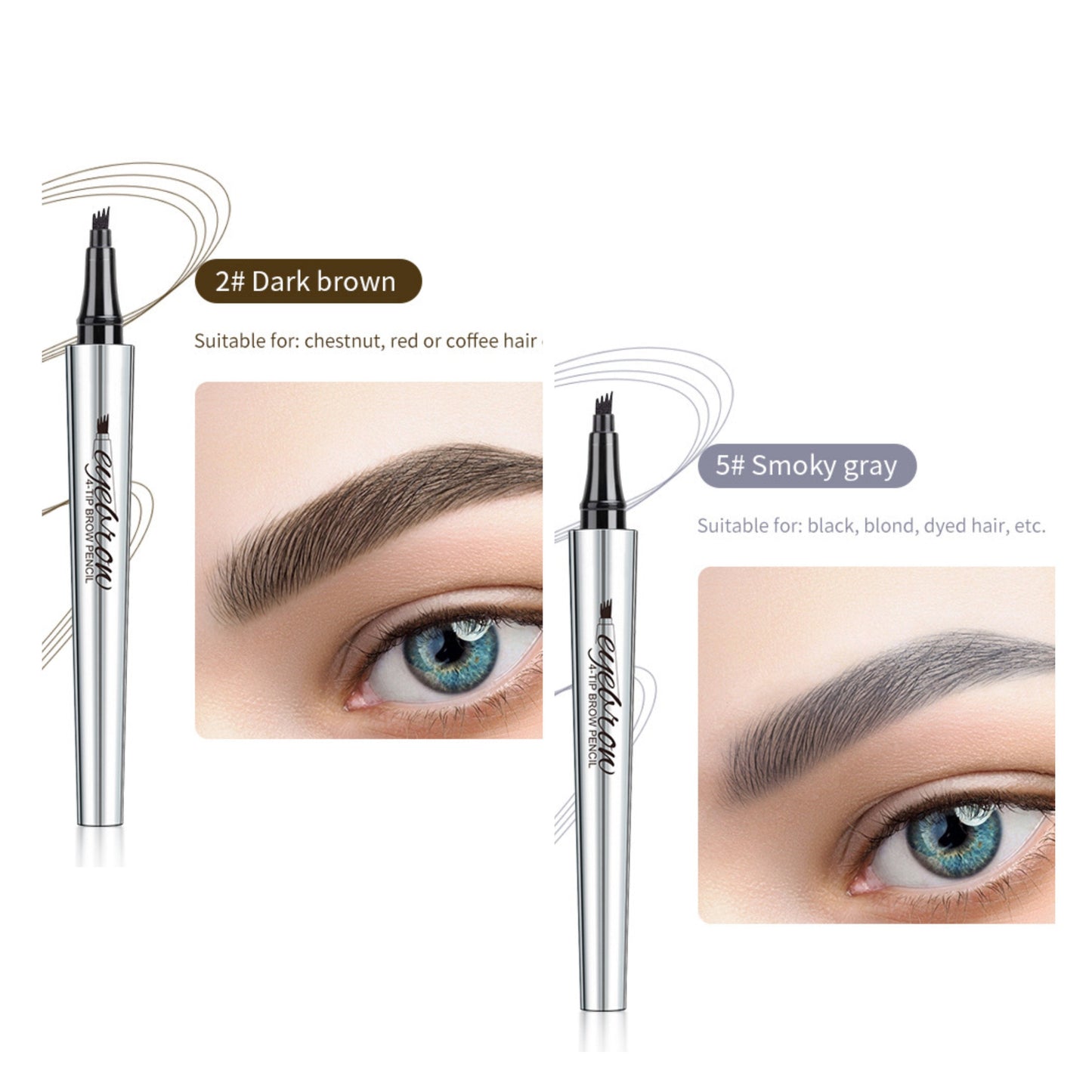 Stylo à sourcils microblading 3D + cils magnétiques