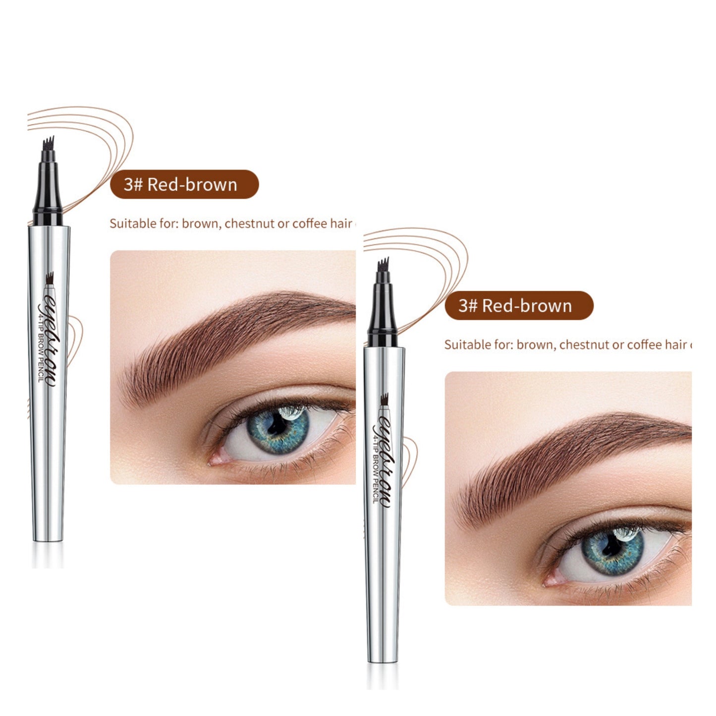 Stylo à sourcils microblading 3D + cils magnétiques