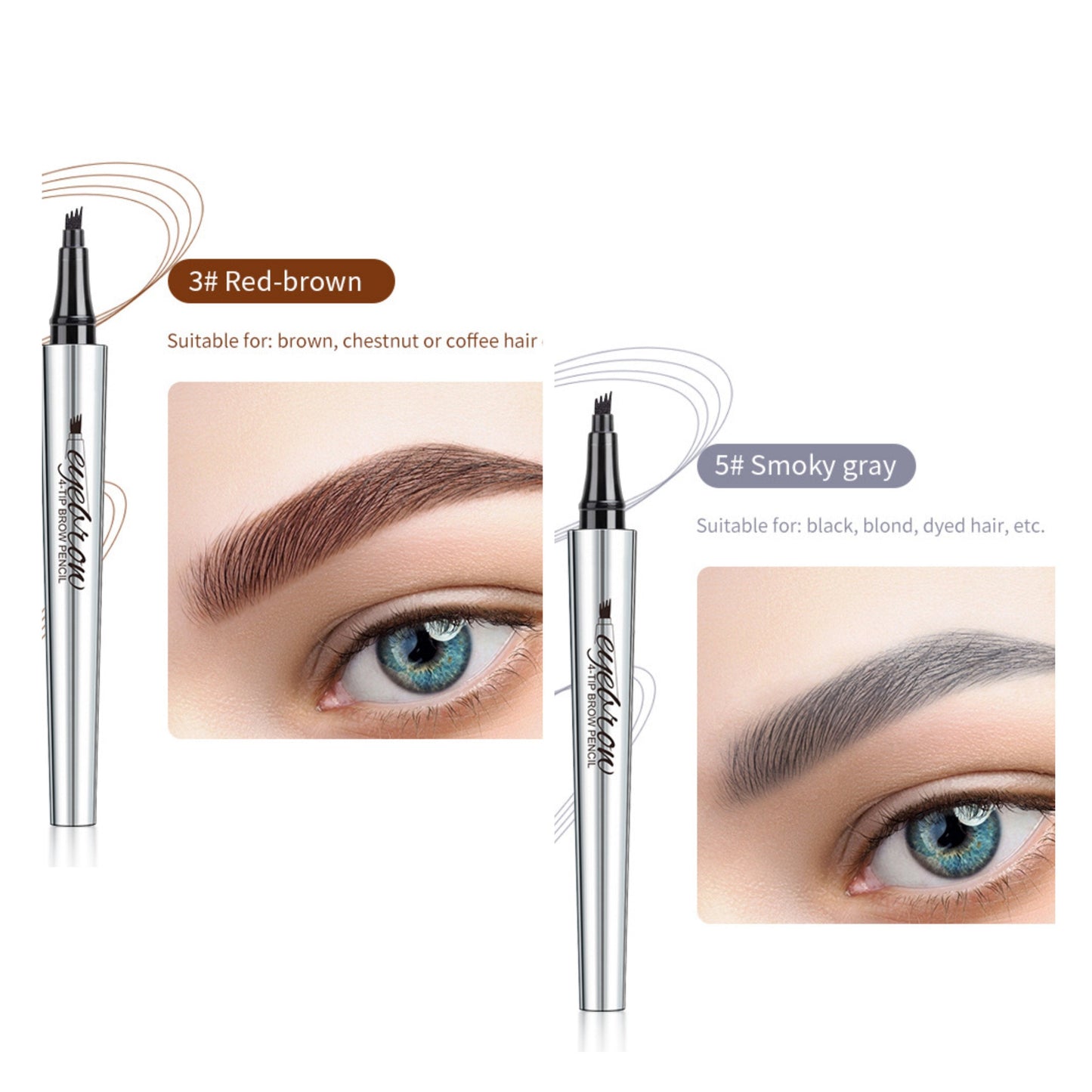 Stylo à sourcils microblading 3D + cils magnétiques