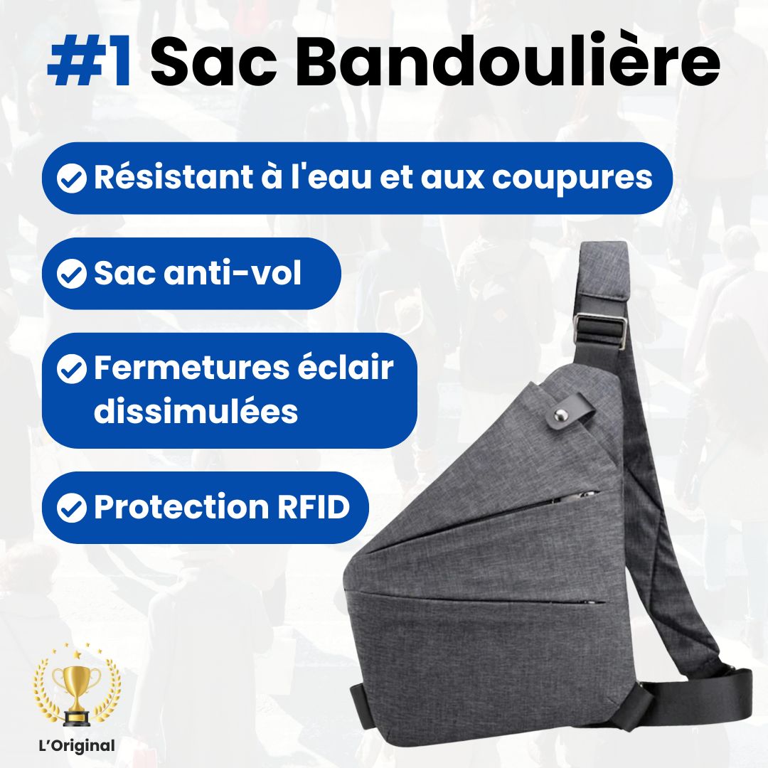Sac à bandoulière antivol