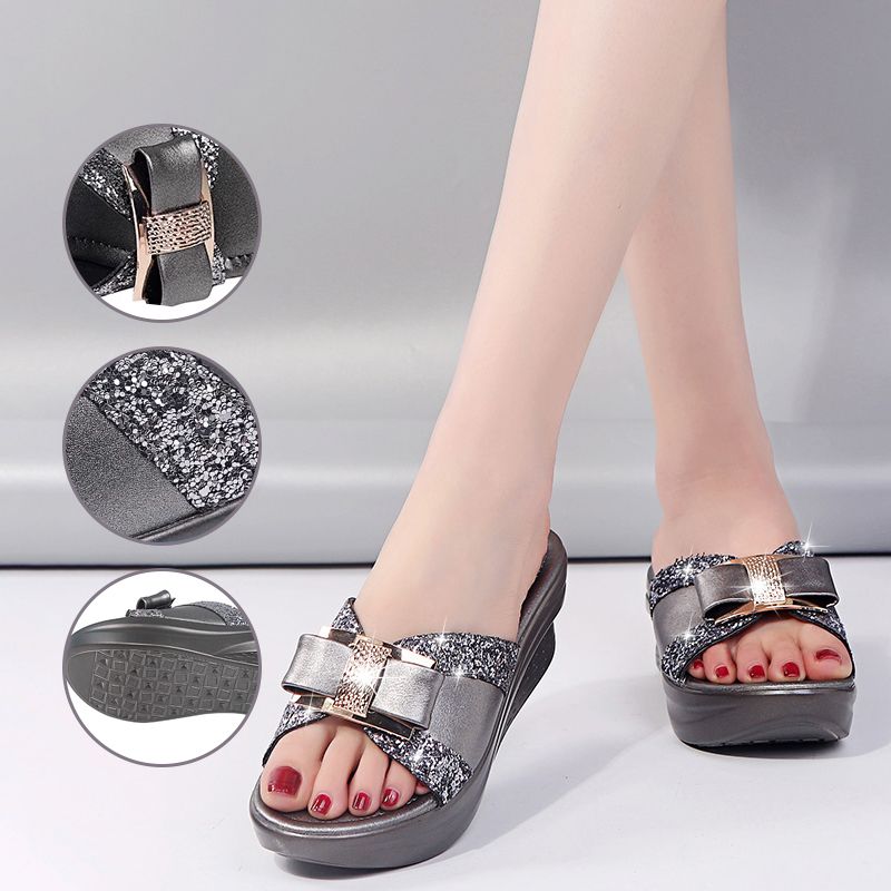 🌸Sandales à talon incliné rehaussant de 5,5 cm 