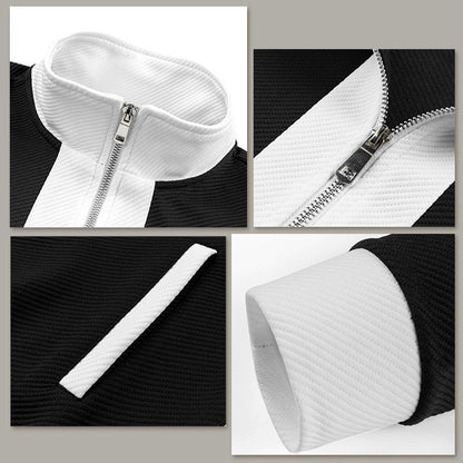 Ensemble jogging sport décontracté 2 pièces contrasté (-50 %) 🔥 Livraison gratuite au Royaume-Uni