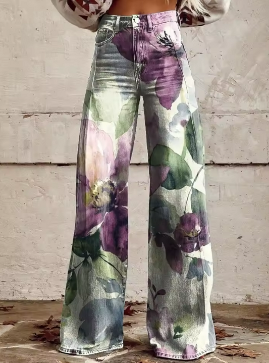 SYLVIE | Pantalon bohème vintage au design unique et élégant