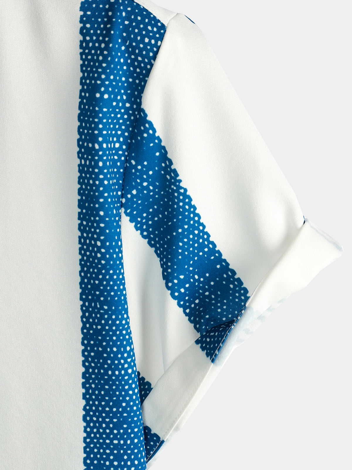 Chemise décontractée à manches courtes et rayures verticales bleu vintage pour homme