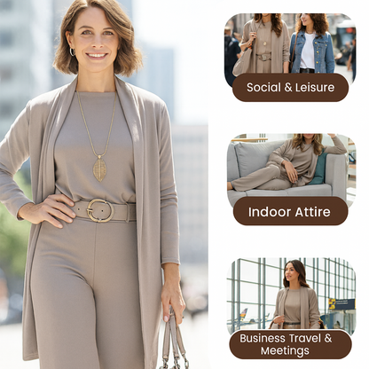 CLAIRE | Ensemble de détente 3 pièces pour femme 