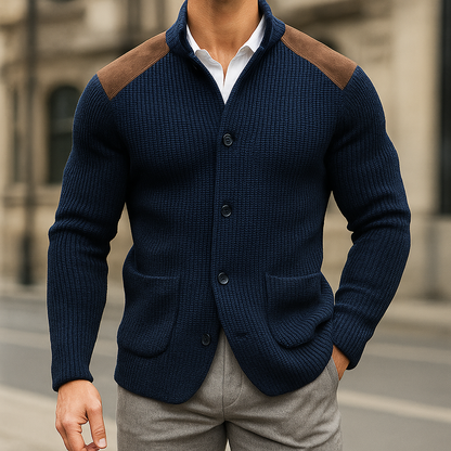 Andreas | Blazer en maille texturée pour homme