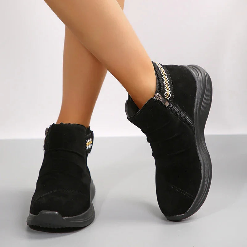 Aria | Women’s Zip-On Casual Ankle Boots