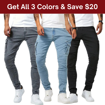 Pantalon cargo slim Kenzi