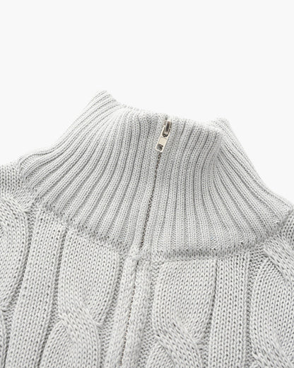 Pull Windsor demi-zip