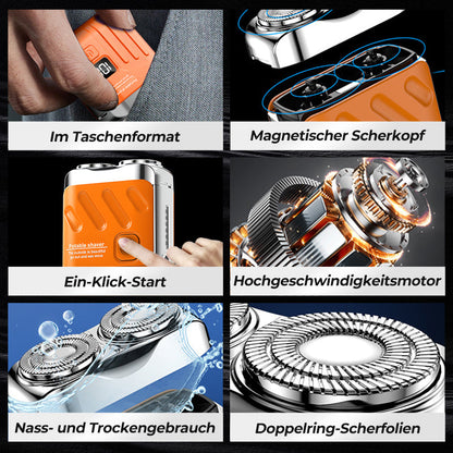 🖤2025 Nouveau design -50 % de réduction🖤Mini rasoir électrique pour hommes 