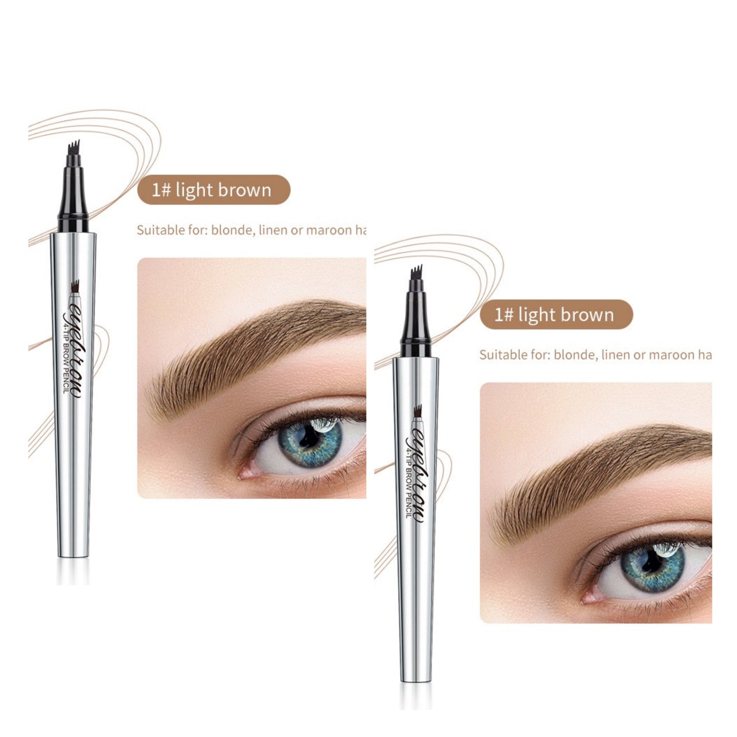 Stylo à sourcils microblading 3D + cils magnétiques
