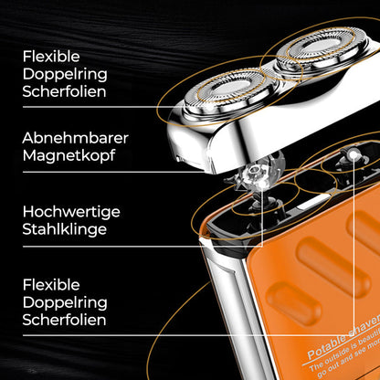 🖤2025 Nouveau design -50 % de réduction🖤Mini rasoir électrique pour hommes 