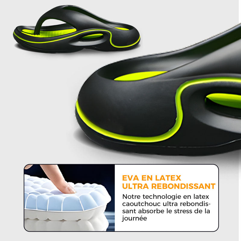 Tongs d'été confortables à semelles épaisses 