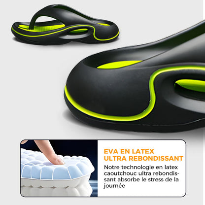 Tongs d'été confortables à semelles épaisses 