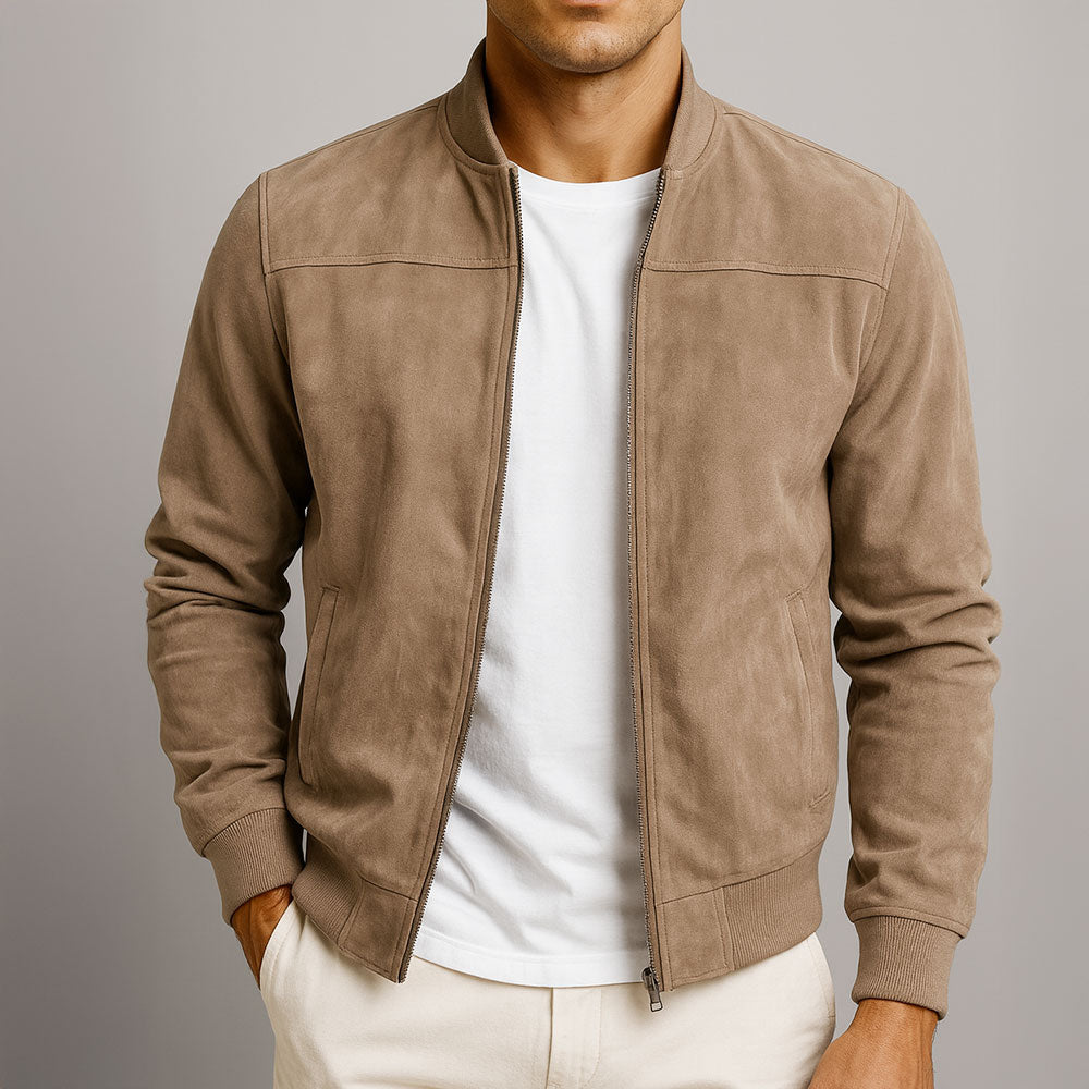 Enzo™ | Veste bomber en daim
