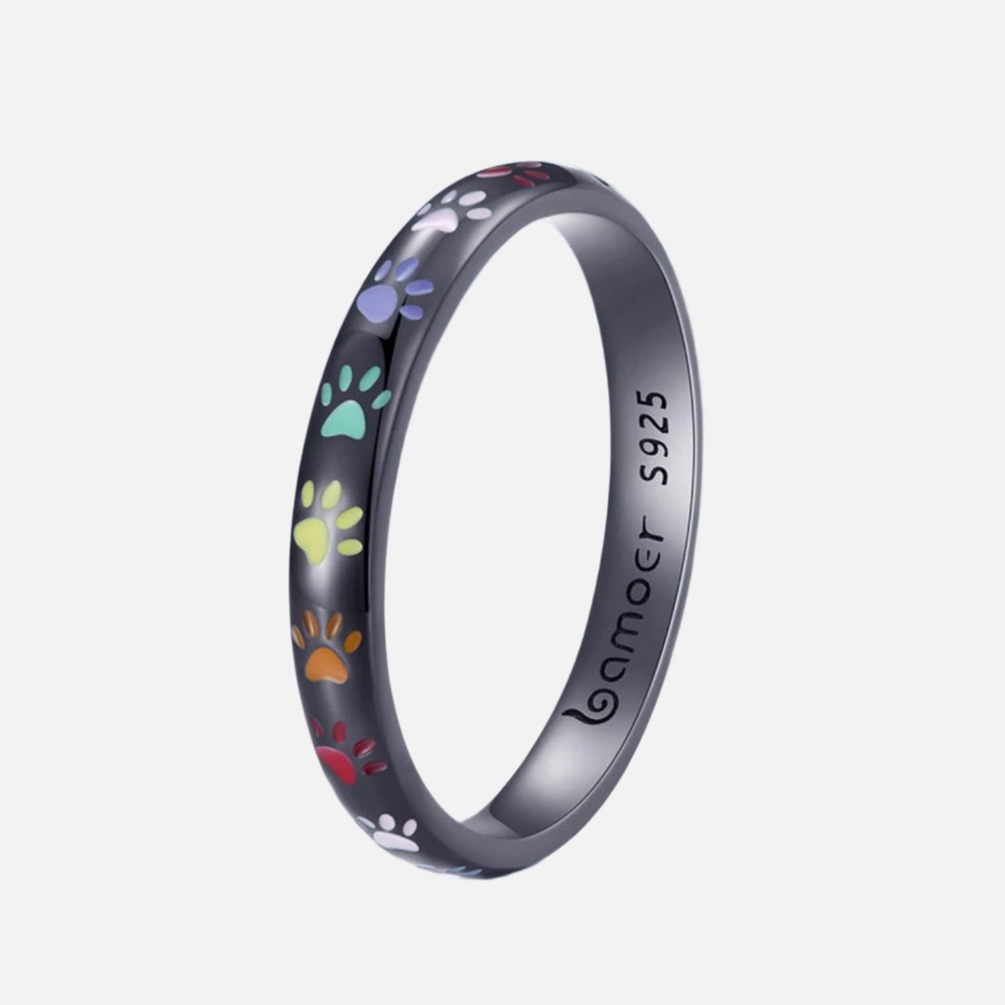 Ilduara™ | Silver Ring with a Fingerprint