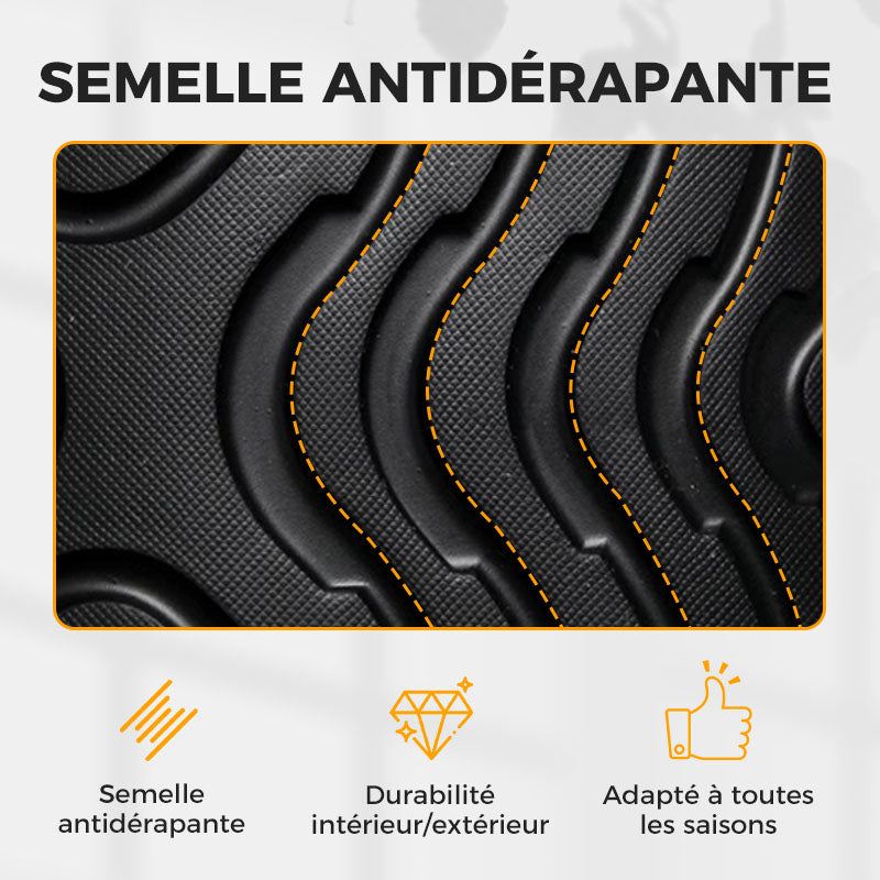 Tongs d'été confortables à semelles épaisses 