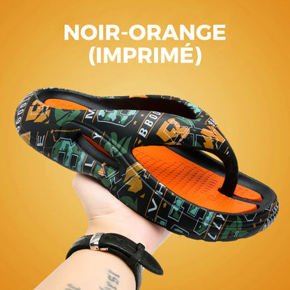 Tongs d'été confortables à semelles épaisses 