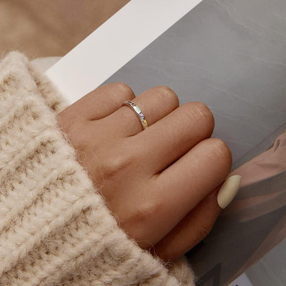 Ilduara™ | Silver Ring with a Fingerprint