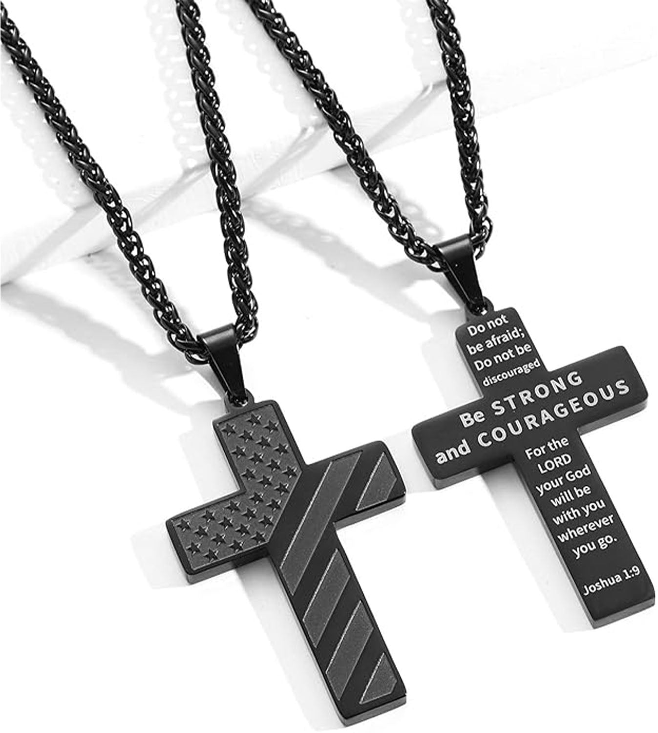 Collier patriotique Cross Faith 