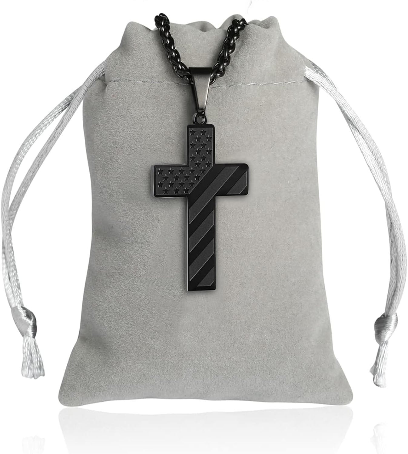 Collier patriotique Cross Faith 