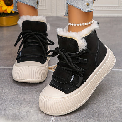 Nora | Plush-Lined Mid-Top Winter Boots