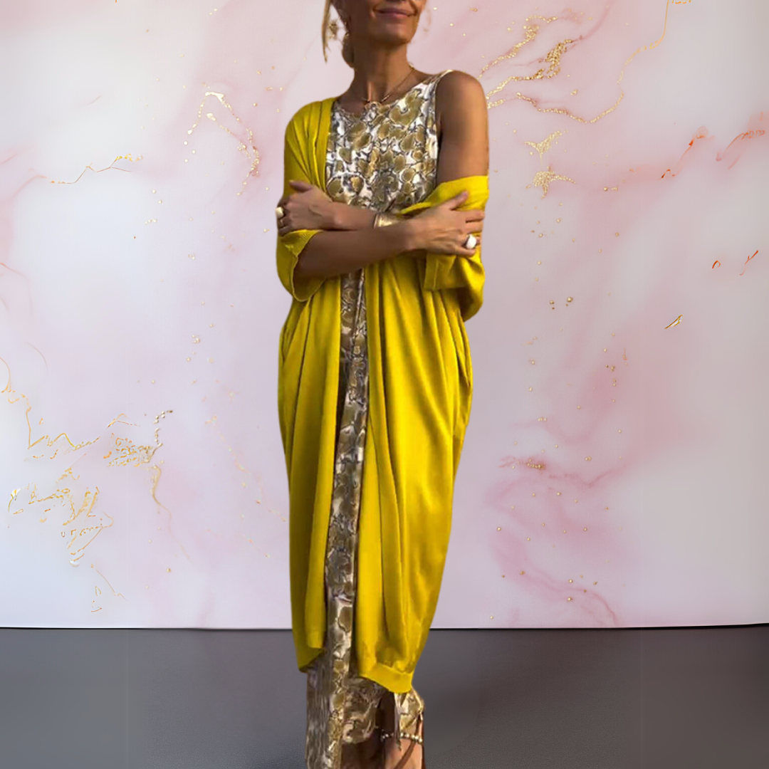 Melanie™ | Robe élégante avec gilet