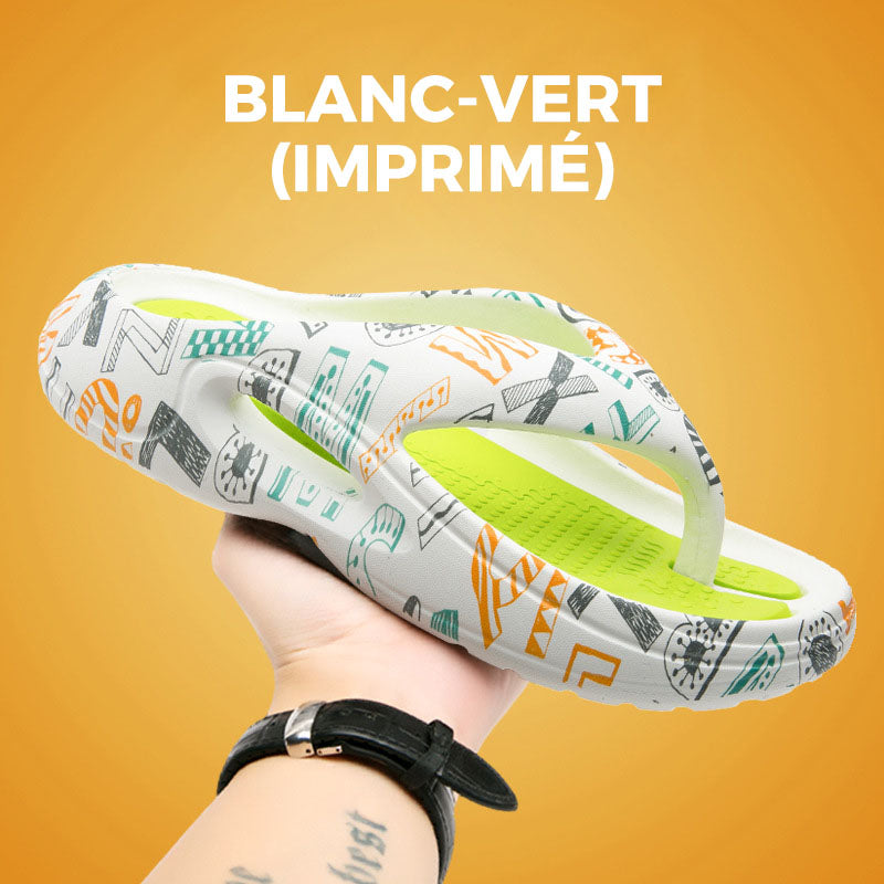 Tongs d'été confortables à semelles épaisses 