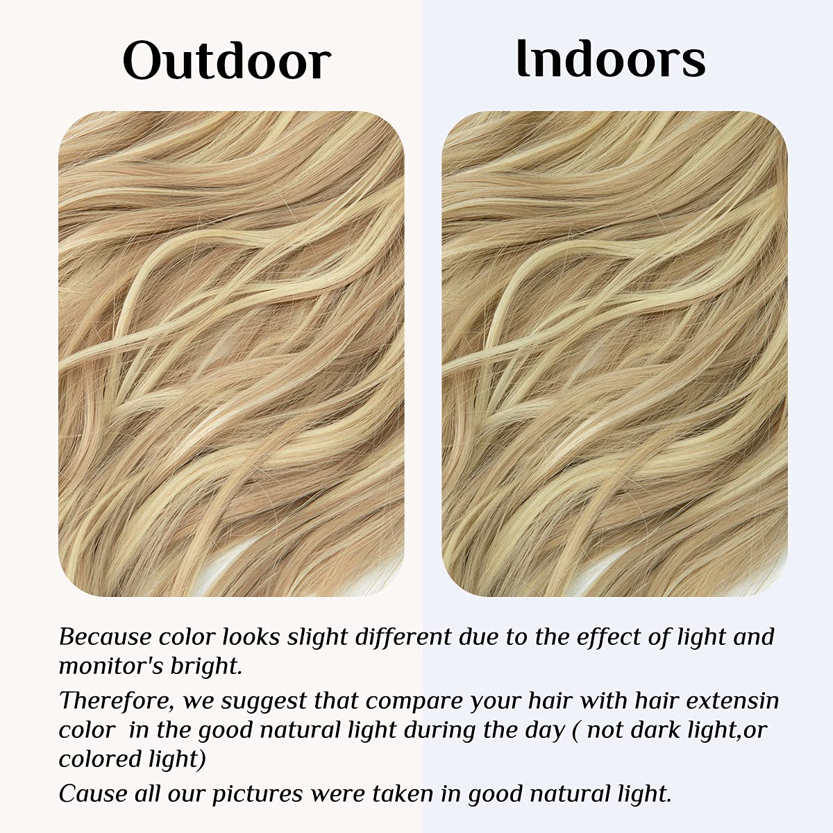 Extensions de cheveux blond sale