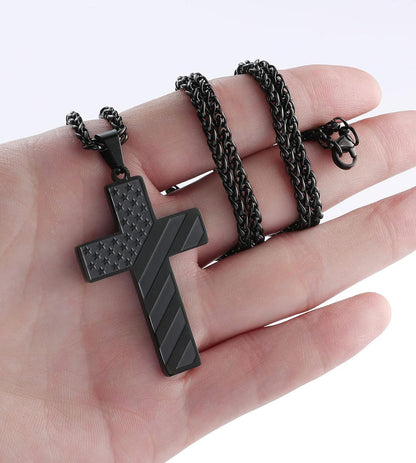 Collier patriotique Cross Faith 