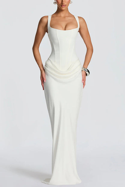 Leonor | Square Neck Maxi Dress