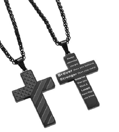 Collier patriotique Cross Faith 