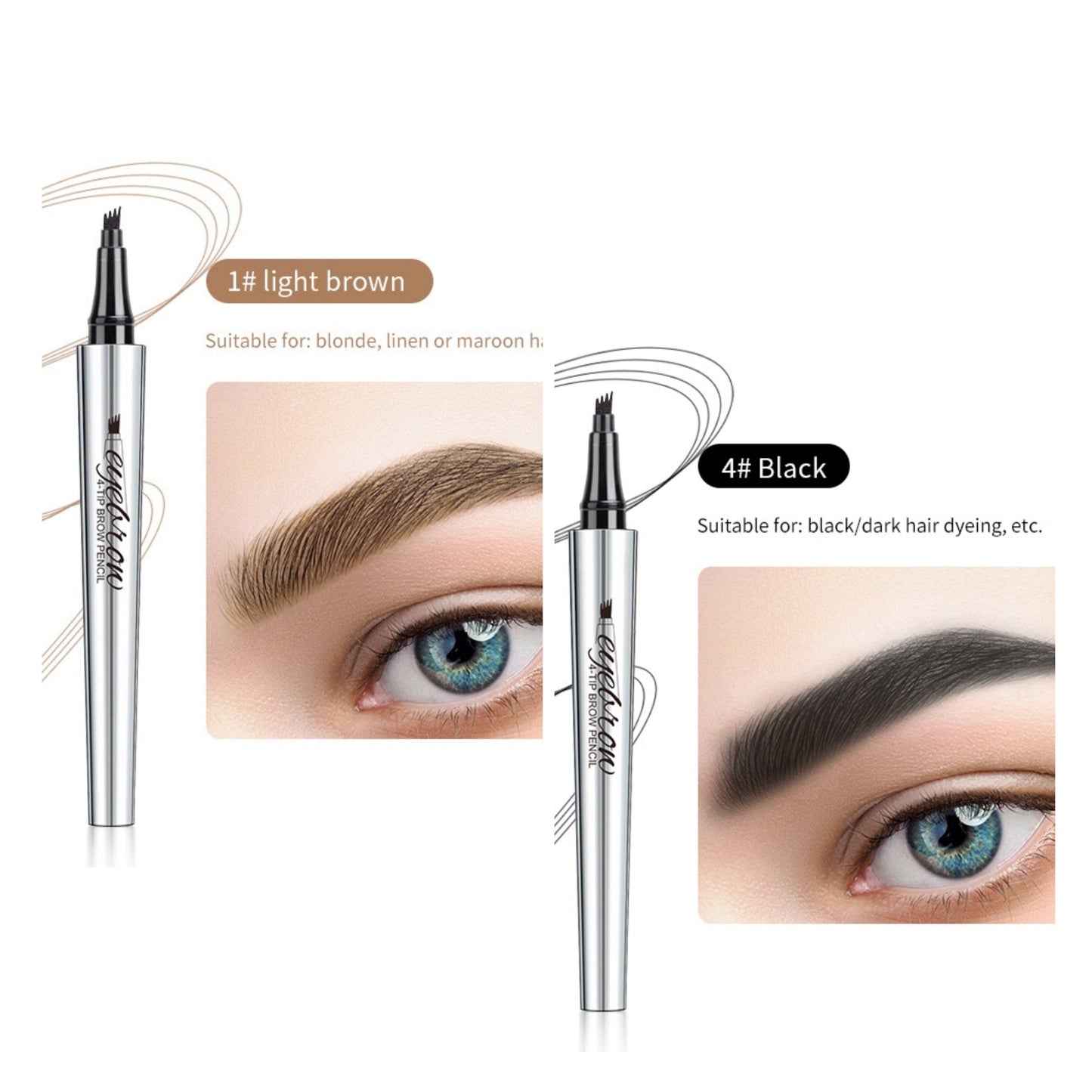 Stylo à sourcils microblading 3D + cils magnétiques