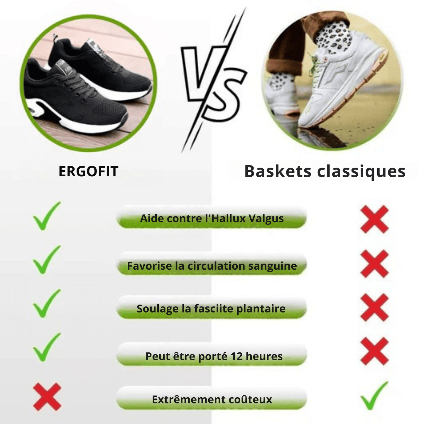 Baskets PosturFlex - Maintien optimal, confort total